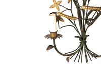 Pair of Mid-Century Italian Polychrome Metal Wall Lights