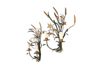 Pair of Mid-Century Italian Polychrome Metal Wall Lights