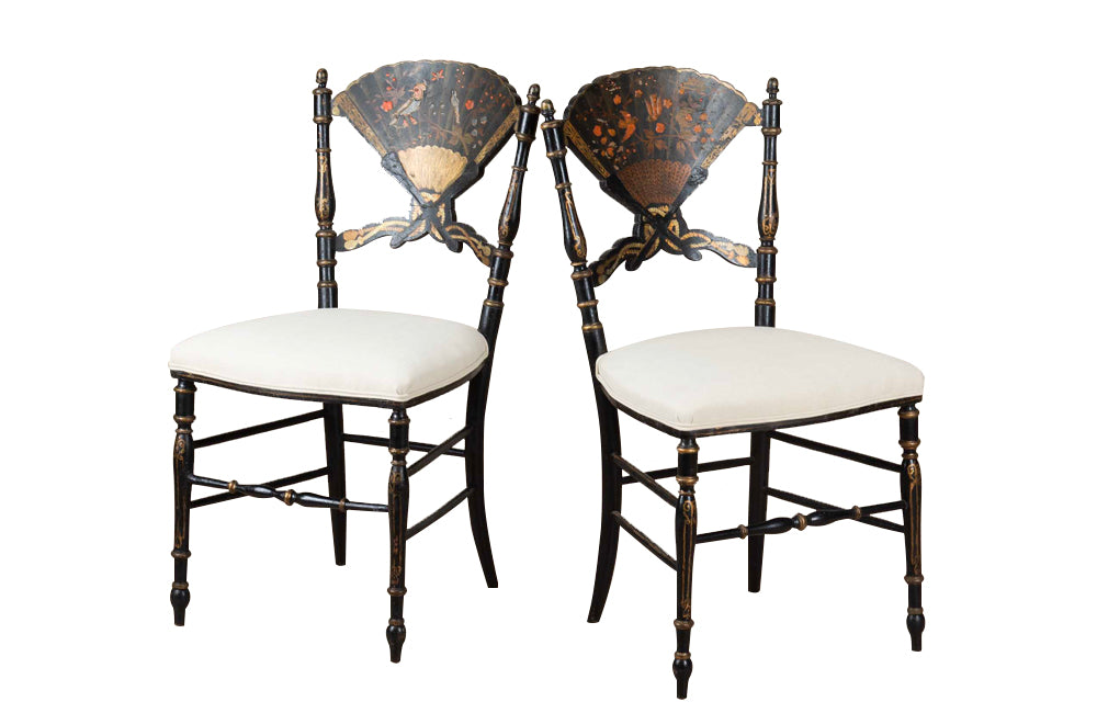 PAIR OF 19TH CENTURY FRENCH CHINOISERIE SIDE CHAIRS