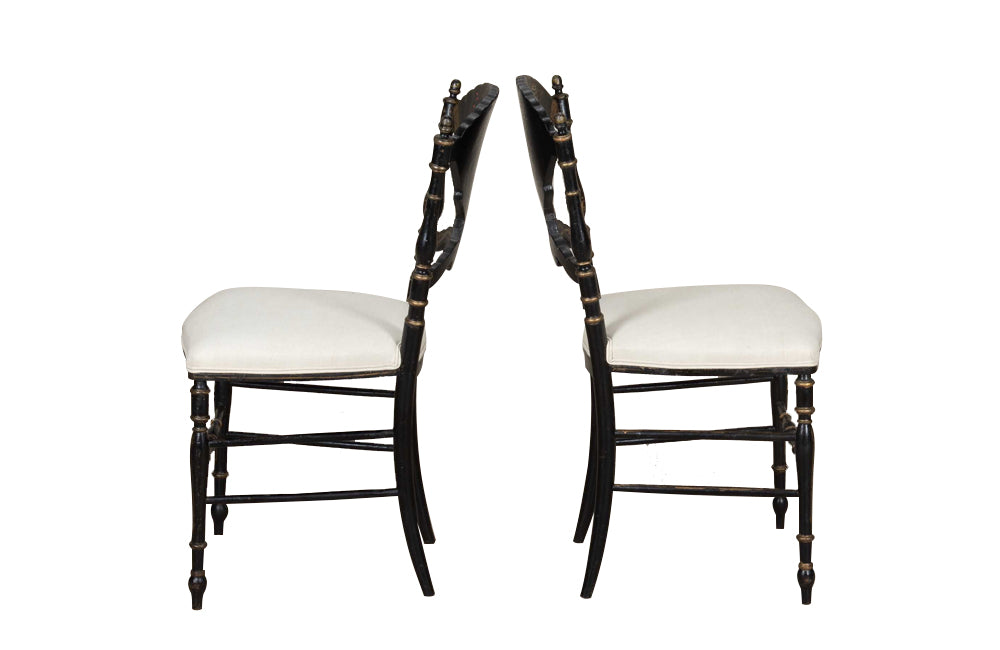 PAIR OF 19TH CENTURY FRENCH CHINOISERIE SIDE CHAIRS