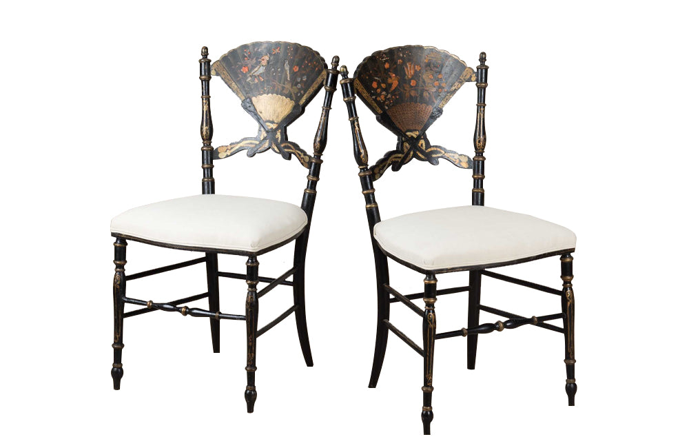 PAIR OF 19TH CENTURY FRENCH CHINOISERIE SIDE CHAIRS