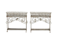 Antique plant stands orangery iron plant stands. French jardiniers 19th century - Garden antiques