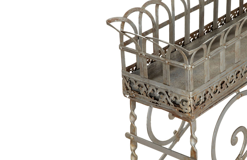 Antique plant stands orangery iron plant stands. French jardiniers 19th century - Garden antiques