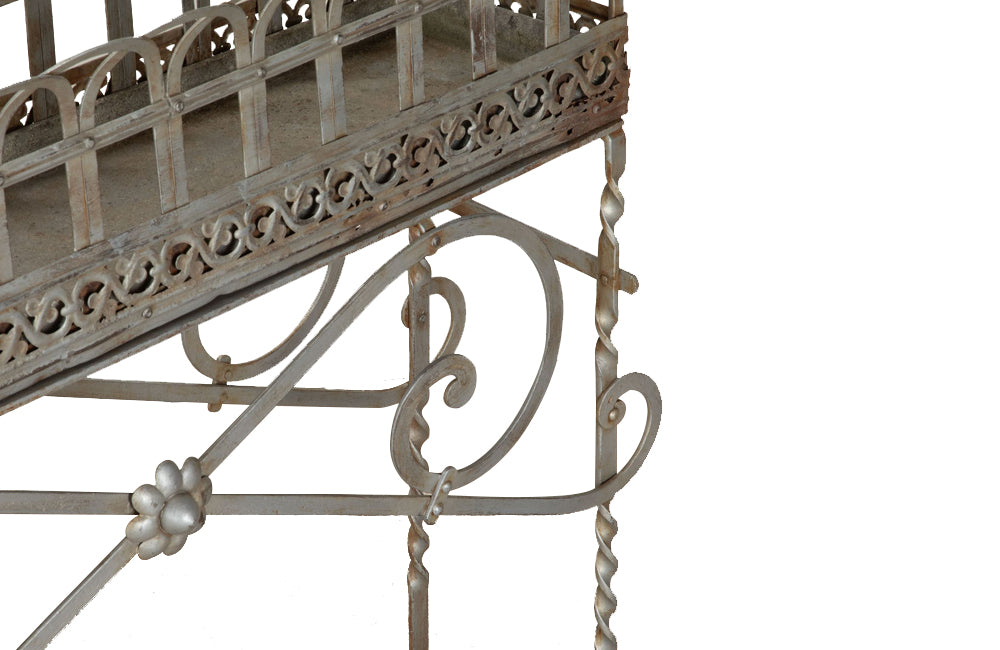 Antique plant stands orangery iron plant stands. French jardiniers 19th century - Garden antiques