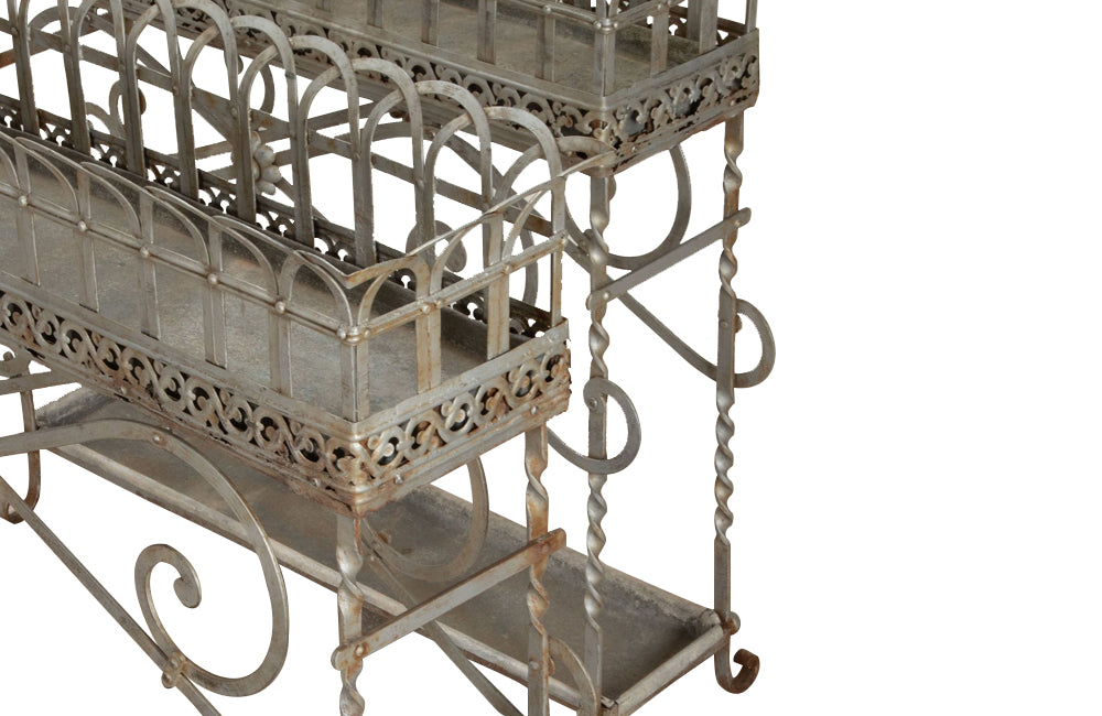 Antique plant stands orangery iron plant stands. French jardiniers 19th century - Garden antiques