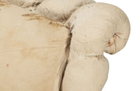 Antique armchairs French Napoleon III piecrust scroll back - French antique furniture