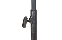 Fabulous near pair of 20th Century French iron clothes rails.