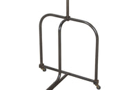 Fabulous near pair of 20th Century French iron clothes rails.