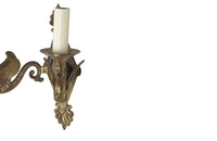 Antique wall lights in the empire style. French. French antique lighting.