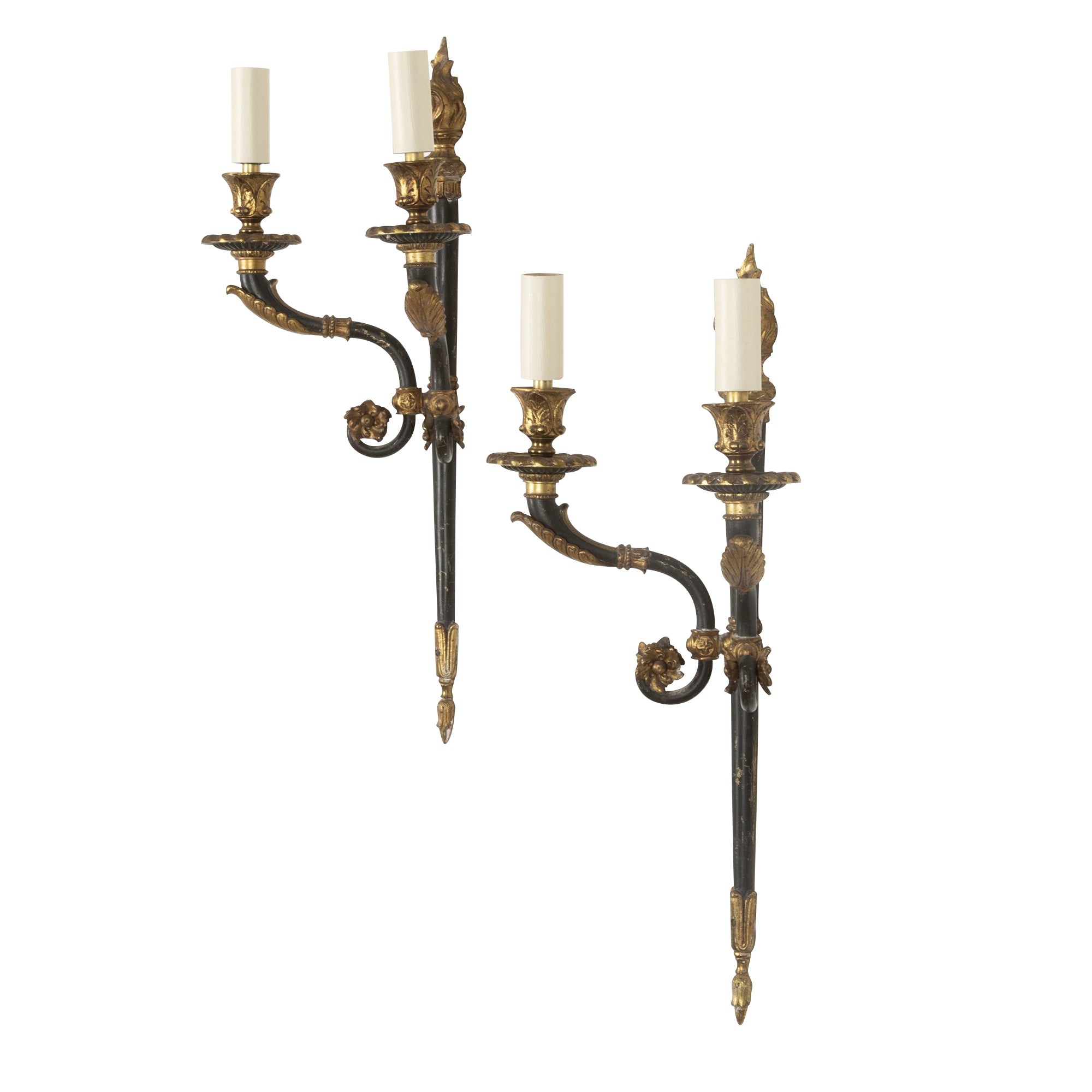 Pair of 20th Century French Empire Revival Wall Lights