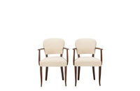 Pair of mid 20th century French Art Deco Style bridge chairs