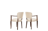 Pair of mid 20th century French Art Deco Style bridge chairs