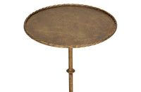 Pair of Mid-Century Spanish gilt iron cocktail or martini tables