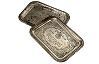 PAIR OF EARLY 20TH CENTURY 'SUCHARD' CHOCOLATE ADVERTISING TRAYS