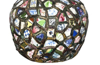 Striking pair of large mid-20th Century French picassiette vases.