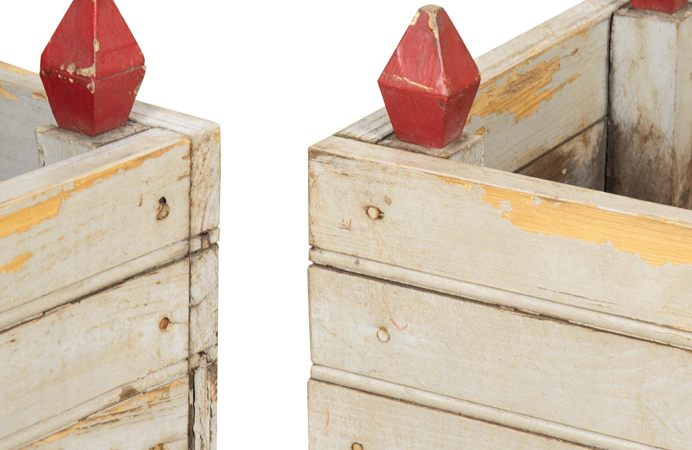 Pair of Mid-Century French Painted Wooden Planters