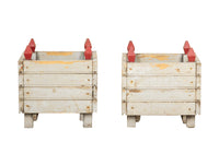 Pair of Mid-Century French Painted Wooden Planters