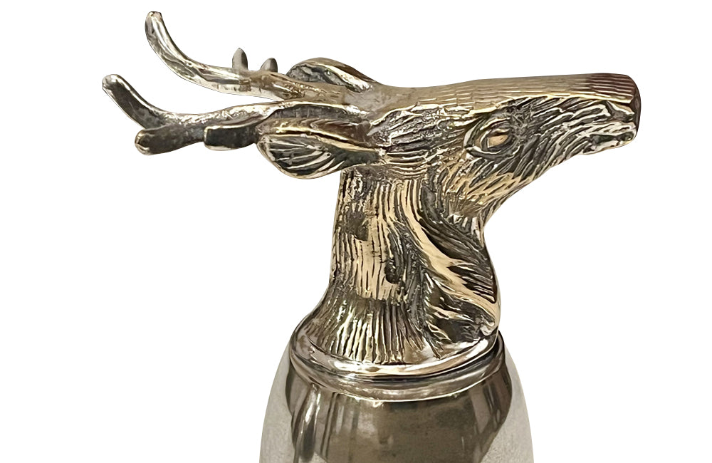 Pair of Mid-Century Italian silver plated stirrup hunting cups