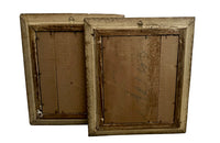 Antique mirrors 1930s with carved painted frames. French antiques
