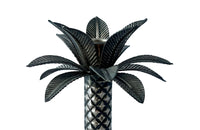 Pair of Mid 20th Century French silver plate palm tree candlesticks