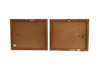 Vintage oil paintings still lifes by D. Geronimi French 