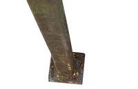 Pair of tall mid-20th Century Spanish two-tiered iron pedestal tables