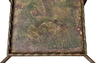 Pair of tall mid-20th Century Spanish two-tiered iron pedestal tables