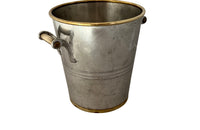 Champagne bucket mid-20th Century in the Art Deco style in pewter. French - French antiques