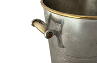 Champagne bucket mid-20th Century in the Art Deco style in pewter. French - French antiques