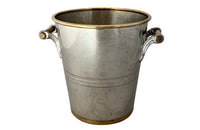 Champagne bucket mid-20th Century in the Art Deco style in pewter. French - French antiques