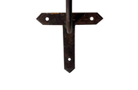 Painted 20th century iron rooster windvane, from an old French girouette makers atelier.