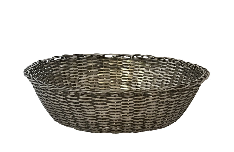 ROUND FRENCH SILVER PLATE BREAD BASKET