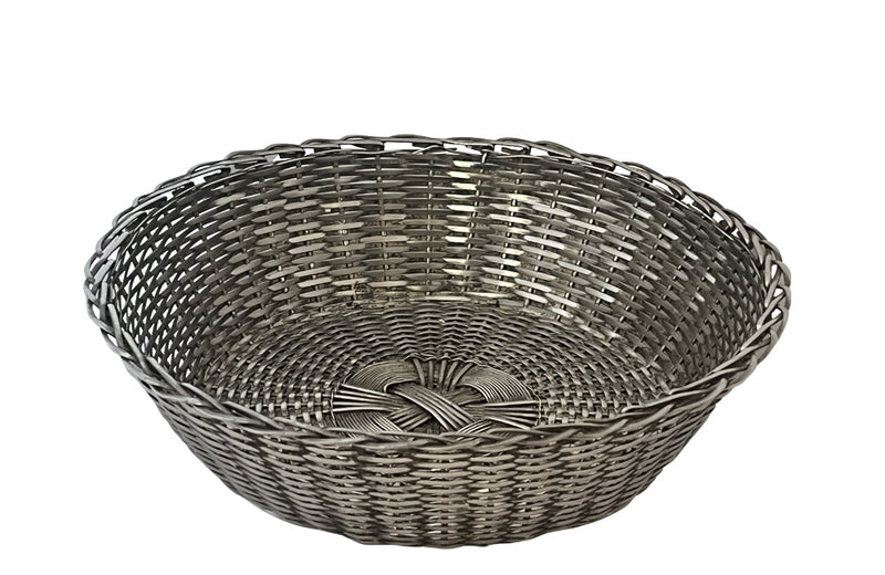 ROUND FRENCH SILVER PLATE BREAD BASKET