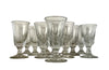 Early 20th century set of twelve French bistro glasses.
