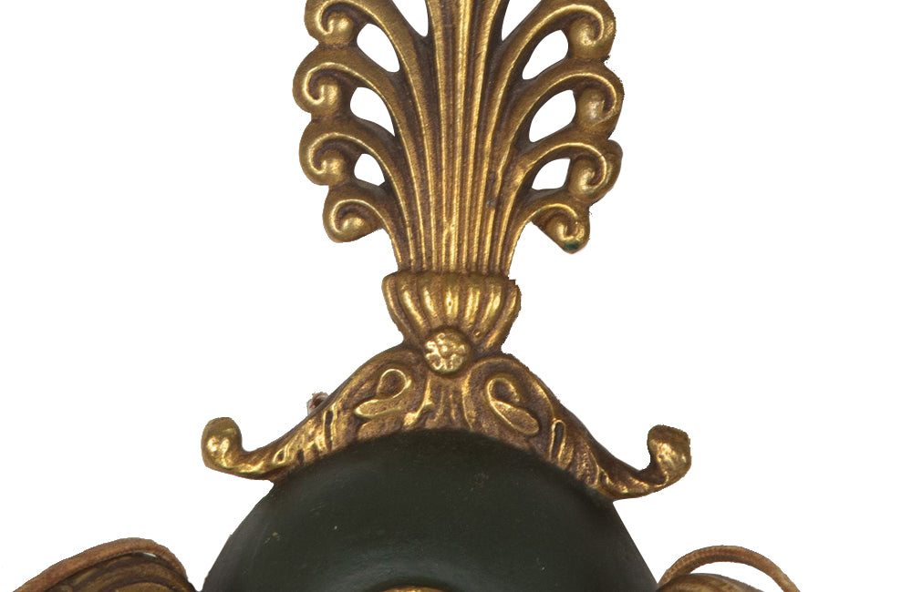 Set of four elegant 20th Century French bronze wall sconces in the Empire style