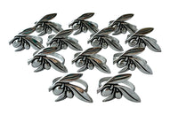 Decorative set of twelve 20th Century French silver plate napkin rings.