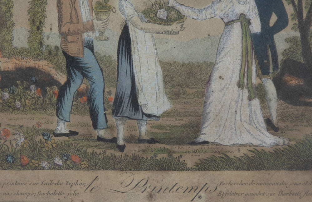 SERIES OF 19TH CENTURY ENGRAVINGS 'THE FOUR SEASONS'