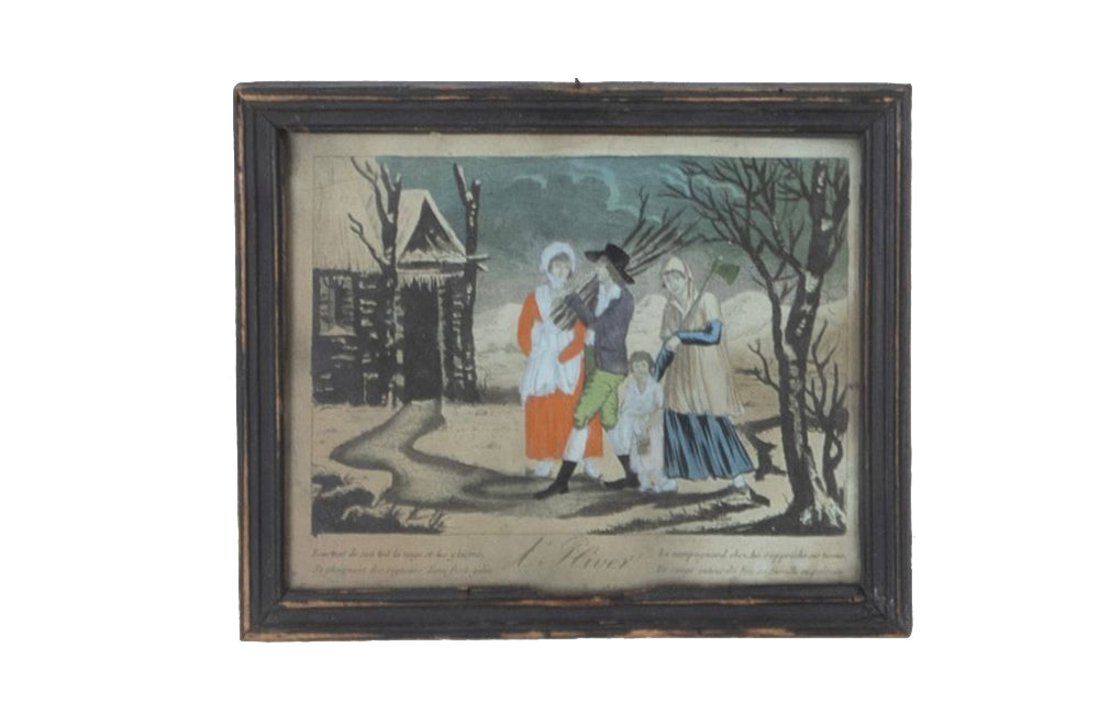 SERIES OF 19TH CENTURY ENGRAVINGS 'THE FOUR SEASONS'