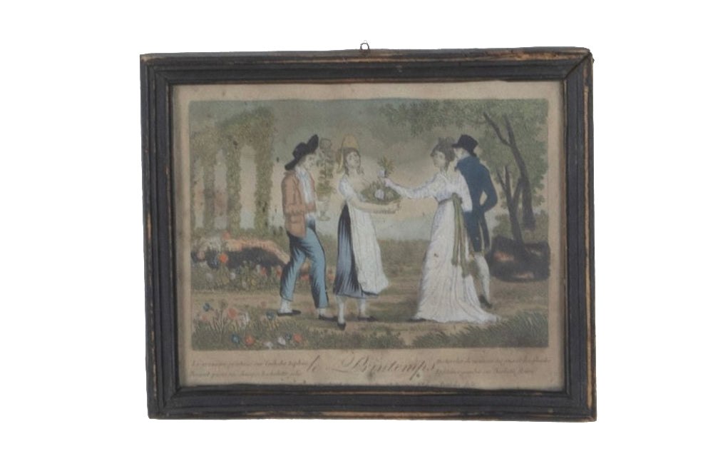 SERIES OF 19TH CENTURY ENGRAVINGS 'THE FOUR SEASONS'