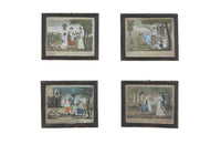 Charming early 19th century series of four coloured engravings illustrating the Four Seasons.