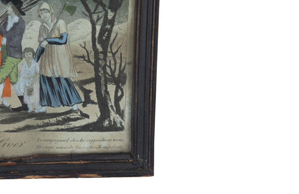 SERIES OF 19TH CENTURY ENGRAVINGS 'THE FOUR SEASONS'