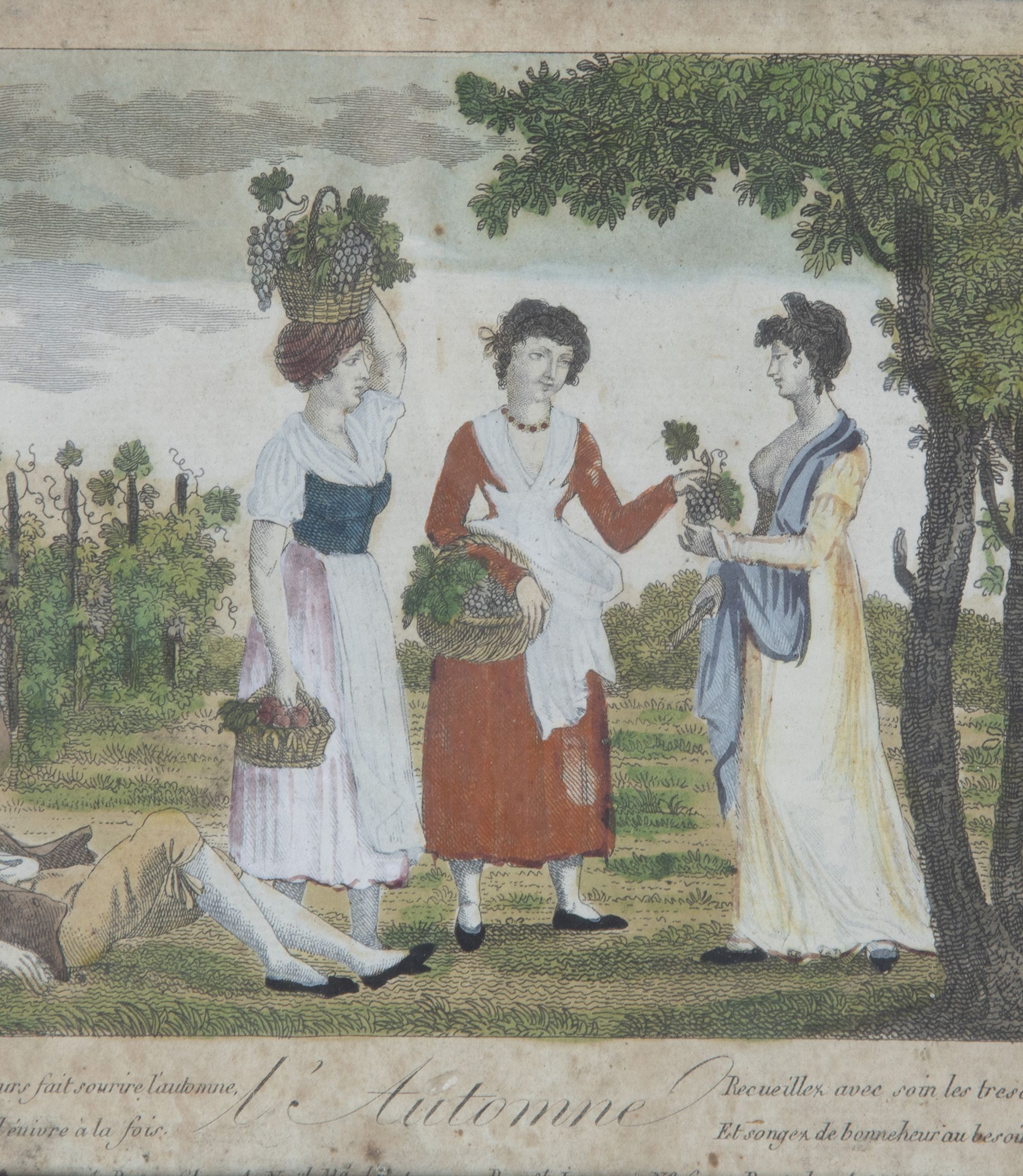 SERIES OF 19TH CENTURY ENGRAVINGS 'THE FOUR SEASONS'