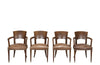 Antique armchairs Art Deco walnut bridge style in the manner of Ruhlmann French - French antique furniture