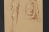 Set of three 20th Century French sanguine life nude studies