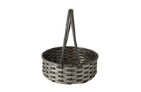 Mid Century silver plate round woven bread basket