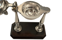 Elegant 20th Century French silver plated citrus press.