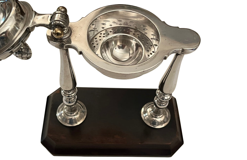 Elegant 20th Century French silver plated citrus press.