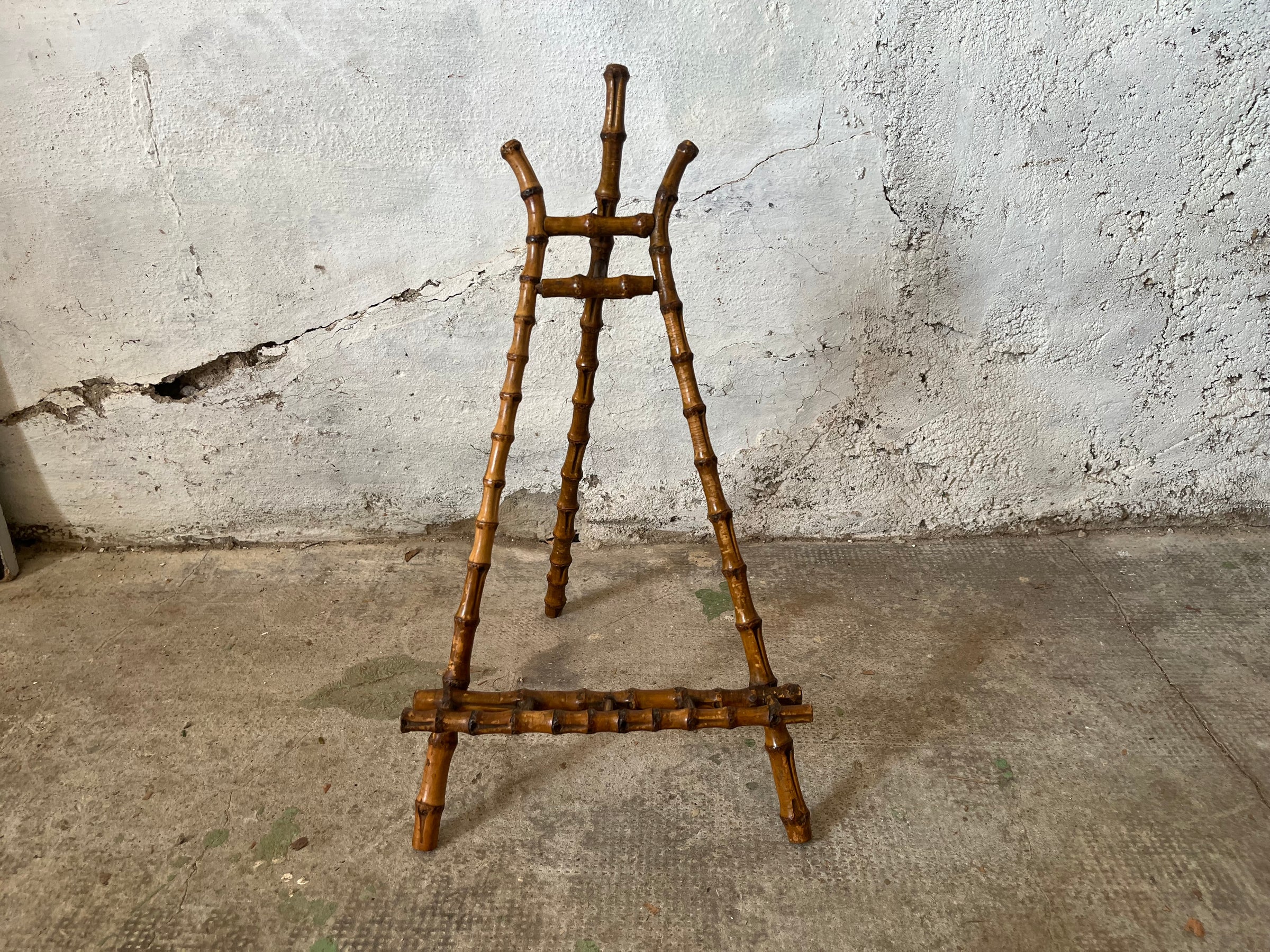 ANTIQUE FRENCH BAMBOO TABLE EASEL