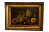 SMALL FRENCH STILL LIFE PAINTING WITH FRUIT