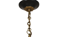 SMALL 20TH CENTURY EMPIRE REVIVAL BRASS SWAN CHANDELIER